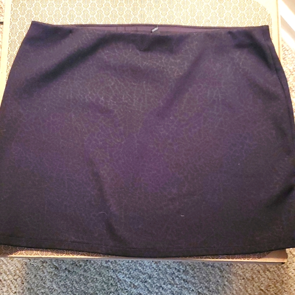 Grey Animal Print Miniskirt
